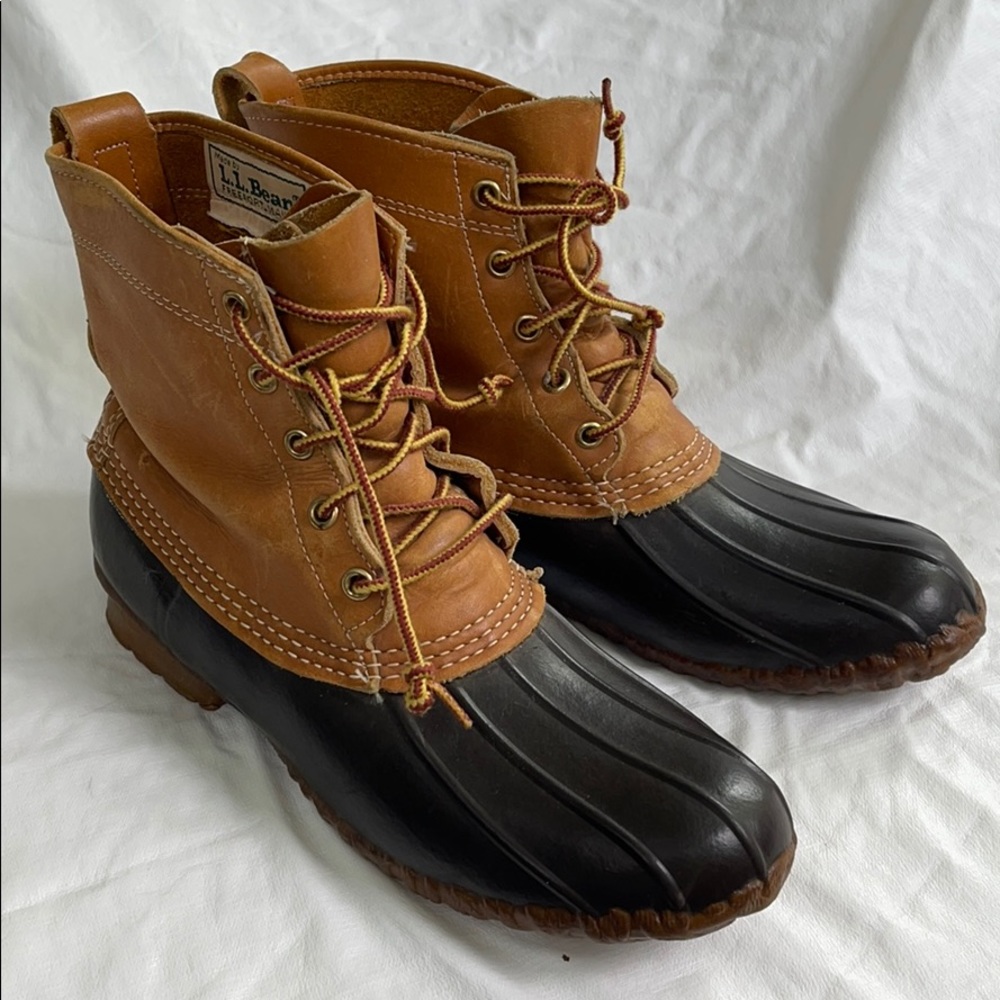 L.L. Bean waterproof rubber and Leather boots